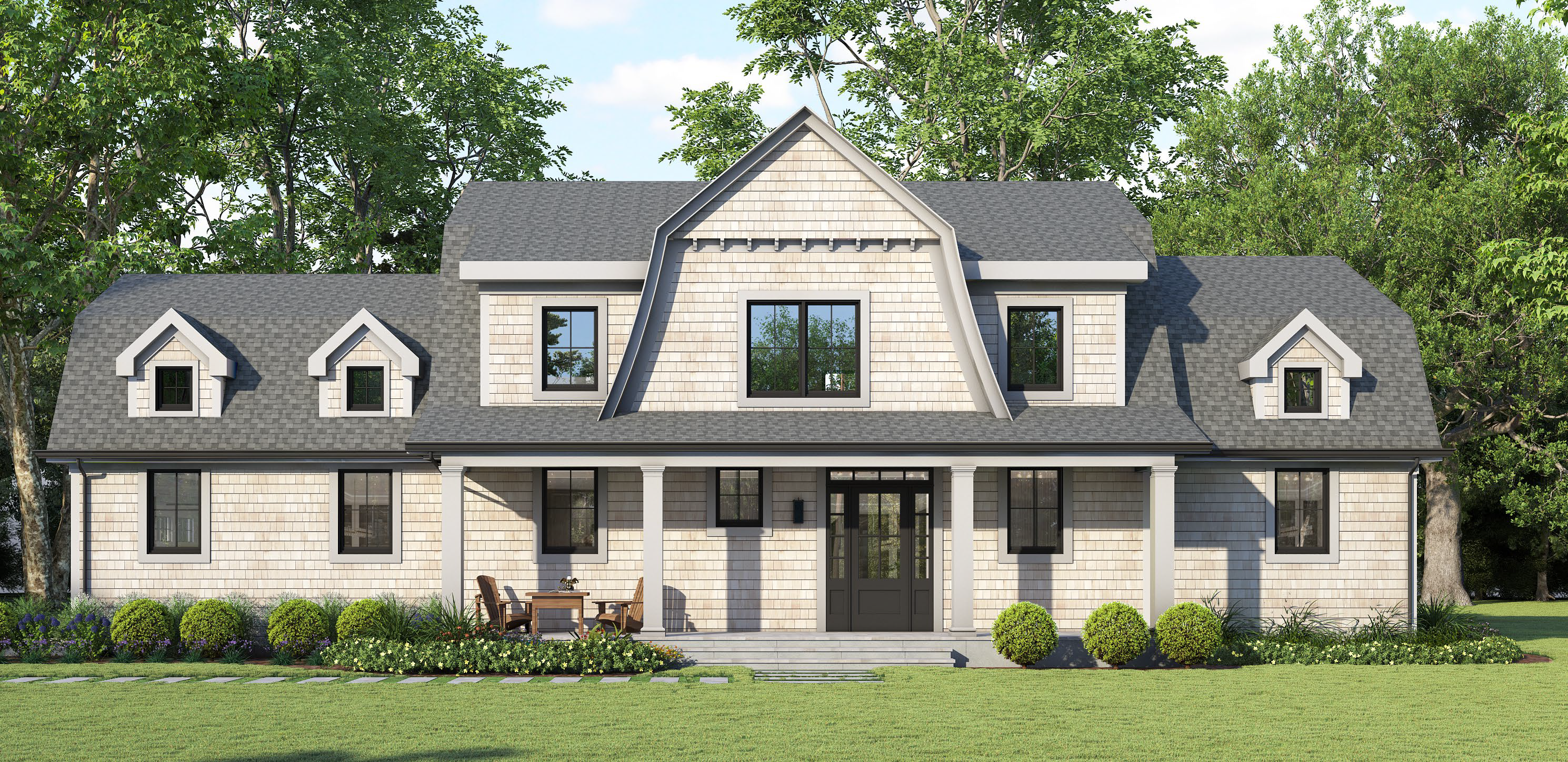 Aberdeen - Gambrel -Echo Bleach Grey Roof